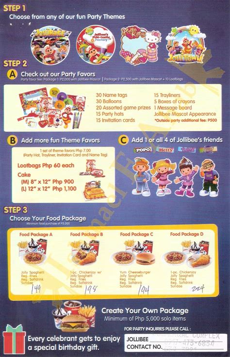 jollibee katipunan party package